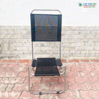 Ghế xếp inox mini cafe vải lưới lưng cao