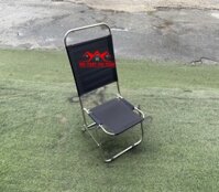 Ghế Xếp inox vải bố lưng cao