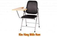 Ghế xếp liền bàn - Ghế gấp liền bàn INOX Xuân Hòa GI 05-00B MÀU ĐEN