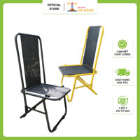 Ghế Xếp Lưng Cao, Vải Lưới Thoáng Khí Dành Cho Quán Cà Phê, Trà Sữa, Bia