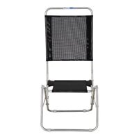 Ghế Xếp Lưới Inox Qui Phúc Lưng Cao Đen