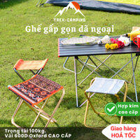 Ghế xếp mini gấp gọn du lịch cắm trại - Ghế câu cá nhỏ gọn khung hợp kim nhôm chắc chắn
