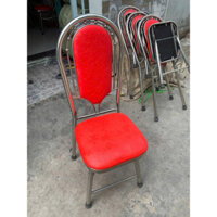 GHẾ XẾP NỆM INOX PHI 32 ,GHẾ XẾP INOX ,GHẾ XẾP NỆM NGỒI BÀN ĂN