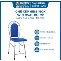 Ghế xếp nệm Win oval Qui Phúc cao cấp