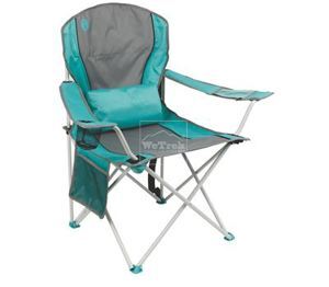 Ghế xếp tay tựa có đệm lưng Coleman Lumbar Quad Chair Teal 2000019204 - Xanh Ngọc