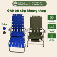 Ghế xếp thư giãn, ghế gấp cho nhân viên văn phòng, ghế bố xếp nặng 10kg