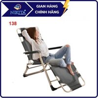 Ghế xếp thư giãn NIKITA, Khung hợp kim sơn tĩnh điện, Vải lưới thoáng khí, Tải trọng 200kg - Bảo hành 24th