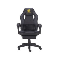 Ghế xoay 360 độ Jupiter M EGC204 có đệm lưng và kê chân - Hàng Chính Hãng - Đen