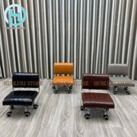 Ghế Xoay 360 Độ Nail Mẫu Sọc Hình Chữ Nhật