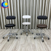 ghế xoay bánh xe chân bạc sao tròn xoắn có tựa