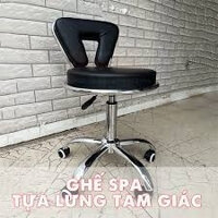 GHẾ XOAY BỌC DA CAO CẤP TỰA LƯNG TAM GIÁC CHO SPA