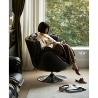 Ghế xoay da bò lớp đầu tiên nhập khẩu cao cấp / Swan Lounge Chair