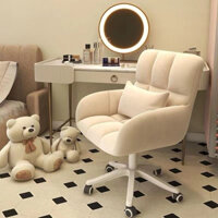 Ghế xoay Decor có tay vịn tựa lưng, Ghế xoay văn phòng đệm cao su lót vải nỉ êm