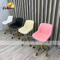 Ghế Xoay Học Sinh Chân Bánh Xe Chân Vàng Nhện Mẫu Sò Cup (Hàng Có Sẵn)