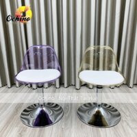 Ghế Xoay Học sinh Mẫu Nhựa đệm Da Trong Chân Thấp Tùy Chỉnh Độ Cao Từ 30-50Cm (Hàng Có Sẵn)