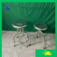 Ghế xoay inox 3 chân, phi 26, cao 500-650cm