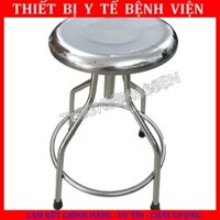 Ghế Xoay Inox 4 Chân Dùng Trong Y Tế Phòng Thí Nghiệm  - TBYT BỆNH VIỆN