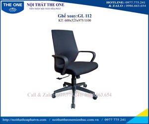 Ghế xoay lưới chân nhựa Hòa Phát GL112N