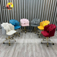 Ghế Xoay Văn Phòng Chân Bánh Xe Vàng Nhện Mẫu Vương Miện Bền Đẹp (Có Sẵn)