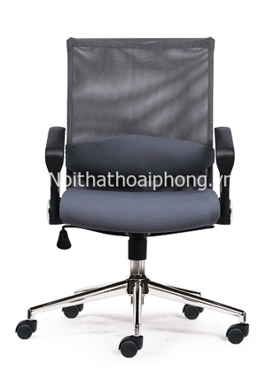 Ghế xoay văn phòng lưng lưới trung M1014-02