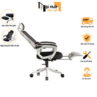 Ghế Xoay Văn Phòng Lưng Lưới Tản Nhiệt Cao Cấp TMS08 Có Ngả Lưng Gác Chân Nâng Hạ, Ghế Làm Việc Tại Nhà công thái học.