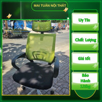 Ghế Xoay Văn Phòng Lưng Quạt Có Tựa Đầu - GX65 Mai Tuấn Nội Thất (Xoay 360độ, Nâng Hạ, Gật Gù)