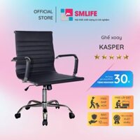 Ghế xoay văn phòng lưng trung bọc PU SMLIFE Kasper