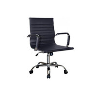 Ghế xoay văn phòng lưng trung bọc PU Kasper