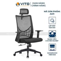 Ghế xoay văn phòng VITO Rhode B611, ghế làm việc văn phòng hiện đại