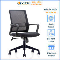 Ghế xoay văn phòng Vito GXV-B621  thương hiệu Vito - Lưng lưới, tay nhựa, nệm mousse, chân nhựa