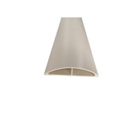 Ghen bán nguyệt D120, nẹp sàn bán nguyệt nhựa PVC Morele 120x25 luồn dây điện