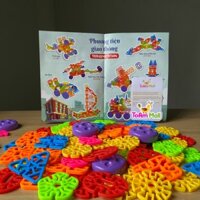 GHÉP HÌNH KÍNH VẠN HOA - Đồ chơi xếp hình sáng tạo cho bé từ 18 tháng tuổi - Hàng Việt Nam