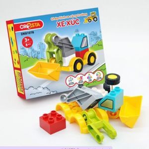 Ghép hình xe công trường - Xe Xúc 9 Chi Tiết DK81078