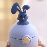 Ghg [Vòi phun núm vú Công dụng kép] Cốc nước cách nhiệt trẻ em bằng thép không gỉ 304 có ống hút Bình sữa cho bé sử dụng kép