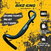 Ghi Đông Cong Nhôm TRUVATIV 31.8x420mm Ống Dẹp Aerobend Cho Xe Đua và Fixed Gear GD-04