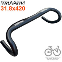 Ghi đông cong TRUVATIV nhôm xe đua, xe đạp Fixed Gear, 31.8mm