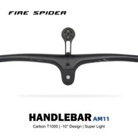 Ghi đông ngang liền pô tăng Full Carbon Fire Spider - AM11 - 790-60mm