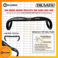 Ghi Đông Nhôm Dẹp Truvativ Siêu Nhẹ 31.8mm & 25.4mm Cho Dòng Xe Đạp Road & Fixed-Gear  - Kiểu Dáng Aero Xé Gió