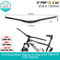 Ghi Đông Nhôm Ngang Xe Đạp MTB FMFXTR 31.8x720mm - Chắc Chắn và Bền Bỉ
