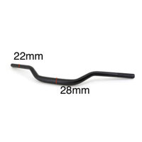 Ghi đông nhôm size 28mm 2 đầu 22mm ( kích thước trên hình)