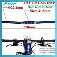 Ghi đông nhôm xe đạp - Tay lái nhôm thẳng leo núi lớn 31.8mm, fixed gear nhỏ 25.4MM