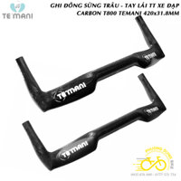 Ghi đông sừng trâu – Tay lái tính giờ TT xe đạp Carbon T800 TEMANI 420×31.8mm