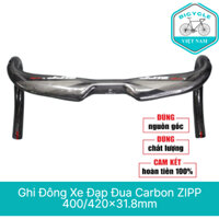 Ghi đông xe đạp đua CARBON ZIPP 400 / 420 x 31.8mm