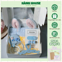 [GHI THEO YÊU CẦU] Hộp quà kẹp xoắn kèm gương lược tròn hoạt hình siêu đáng yêu