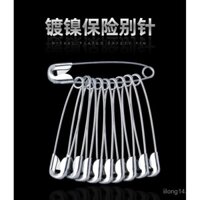 Ghim an toàn kiểu cũ ghim cố định quần áo ghim kẹp giấy cỡ nhỏ cỡ lớn ghim kẹp giấy bọc chăn ga giường Ghim khóa cố định