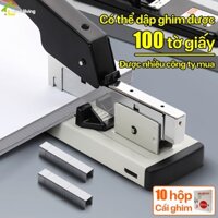 Ghim bấm KWAI đóng sách vở văn phòng phẩm, máy ghim nhỏ gọn đóng sách dày, máy bấm ghim đóng giấy