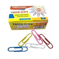 Ghim Giấy Màu Cao Cấp 33mm OT-PCCL001 100 GhimHộp