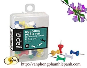 Ghim mũ nhựa màu Deli - 0021
