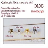 Ghim tán hình sao siêu nhỏ - Phụ kiện làm đồ búp bê, thú bông DL003