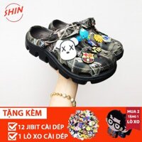 GHJF dép khủng long lượn sóng unisex💖FREESHIP💖dép khủng long vảy sơn camo 2020 33 19